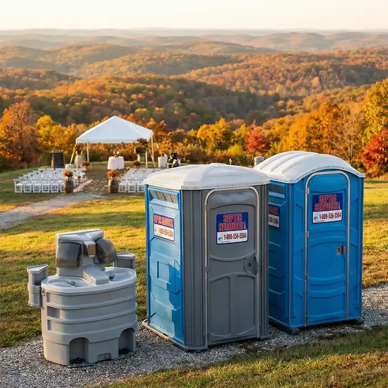 Construction site portable restrooms